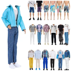 10 Item Fantastic Pack = 5 Sets Fashion Casual Wear Clothes Outfit With 5 P