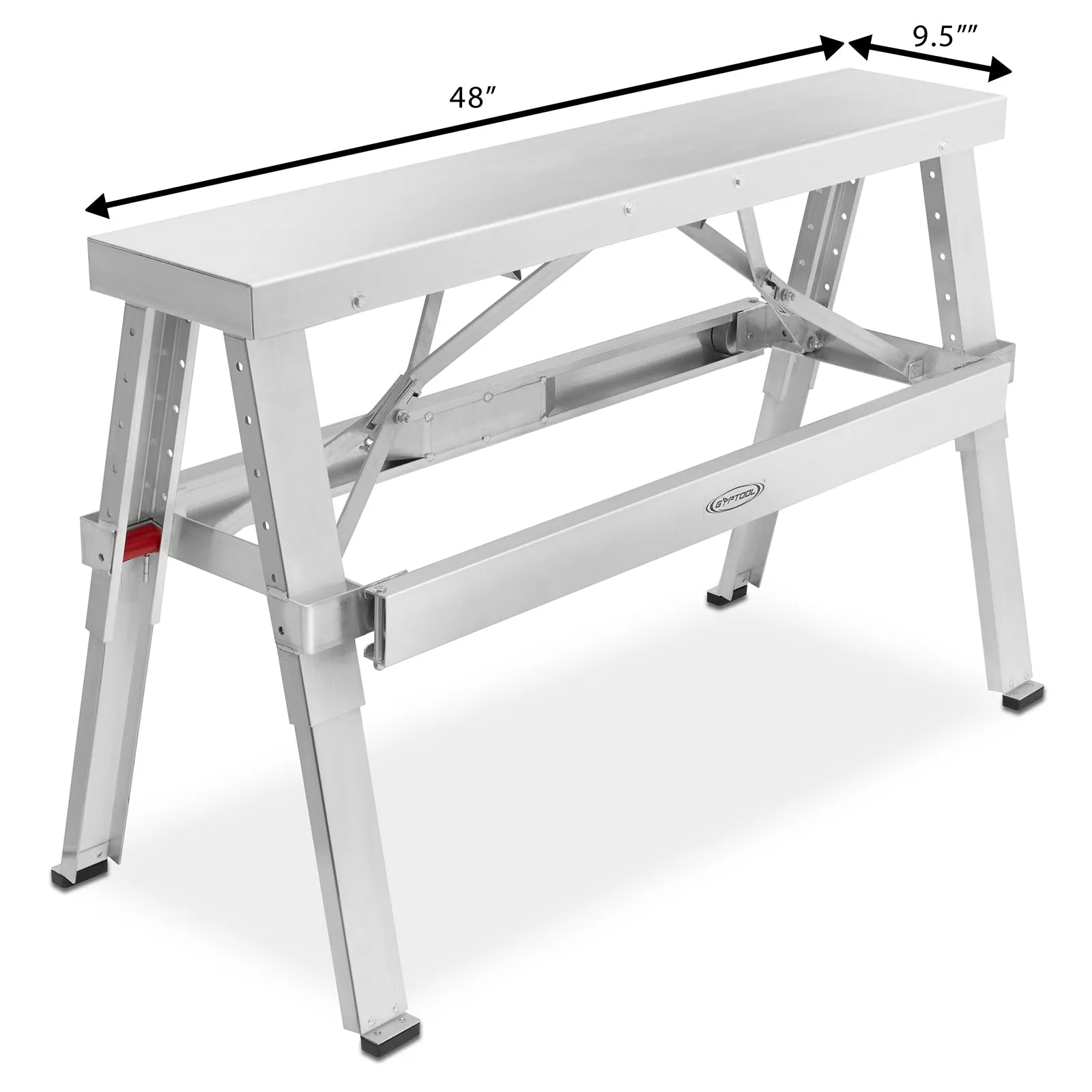 18"-30" Adjustable Height Drywall Bench Sawhorse Step Ladder - GypTool