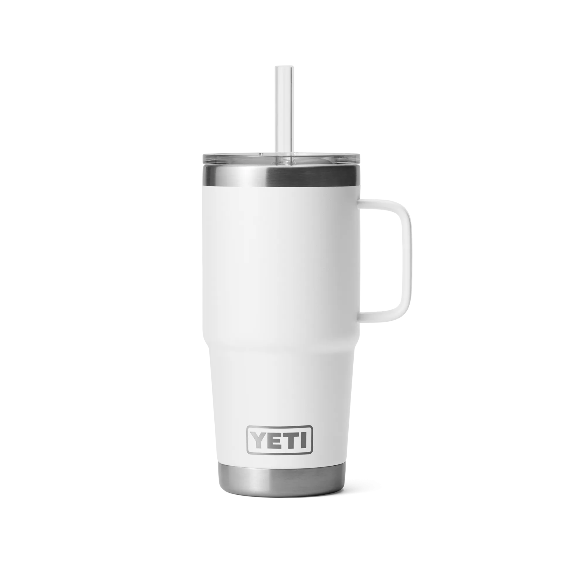 25 oz. / 739ml Straw Mug w/ Straw Lid - White