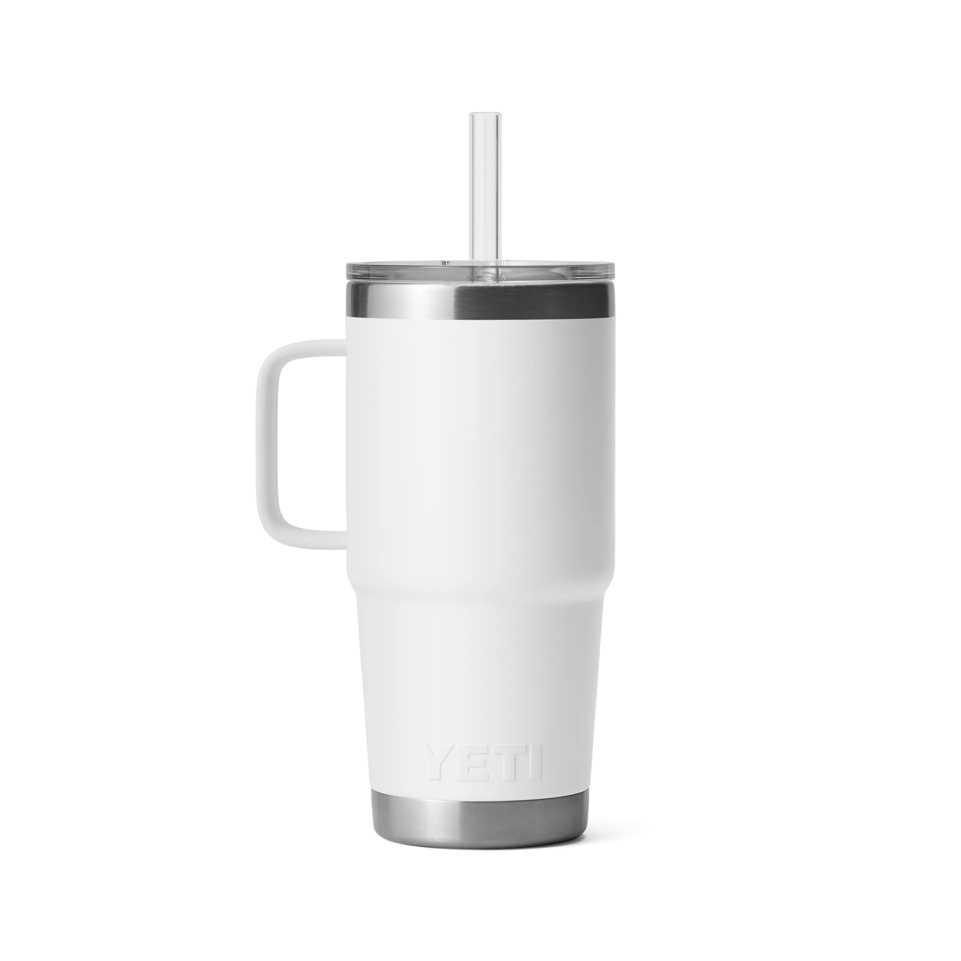 25 oz. / 739ml Straw Mug w/ Straw Lid - White