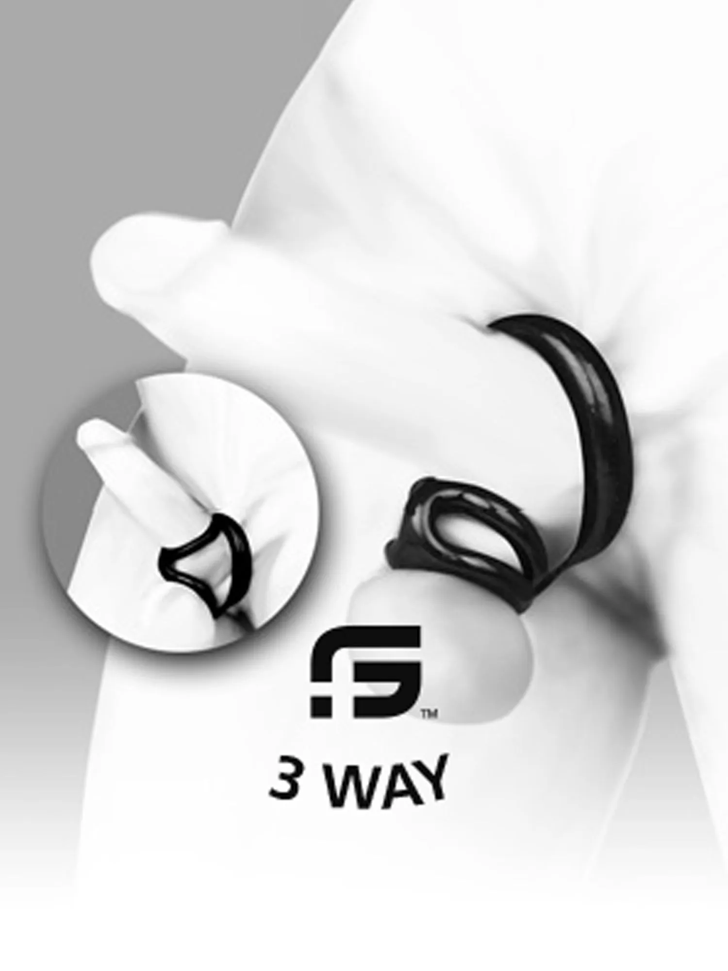 3 Way Black Cock And Ball Harness