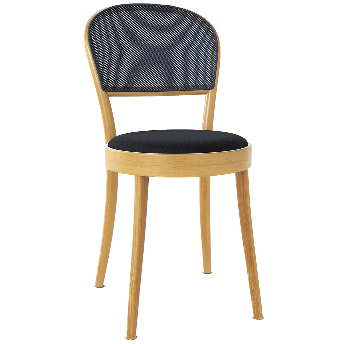 314 Upholstered Seat Mesh/Cane Back Chair