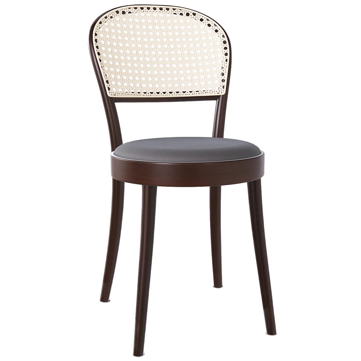 314 Upholstered Seat Mesh/Cane Back Chair