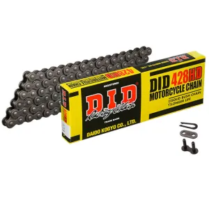 428HD x 124 heavy duty DID chain w/clip link (428HD124)