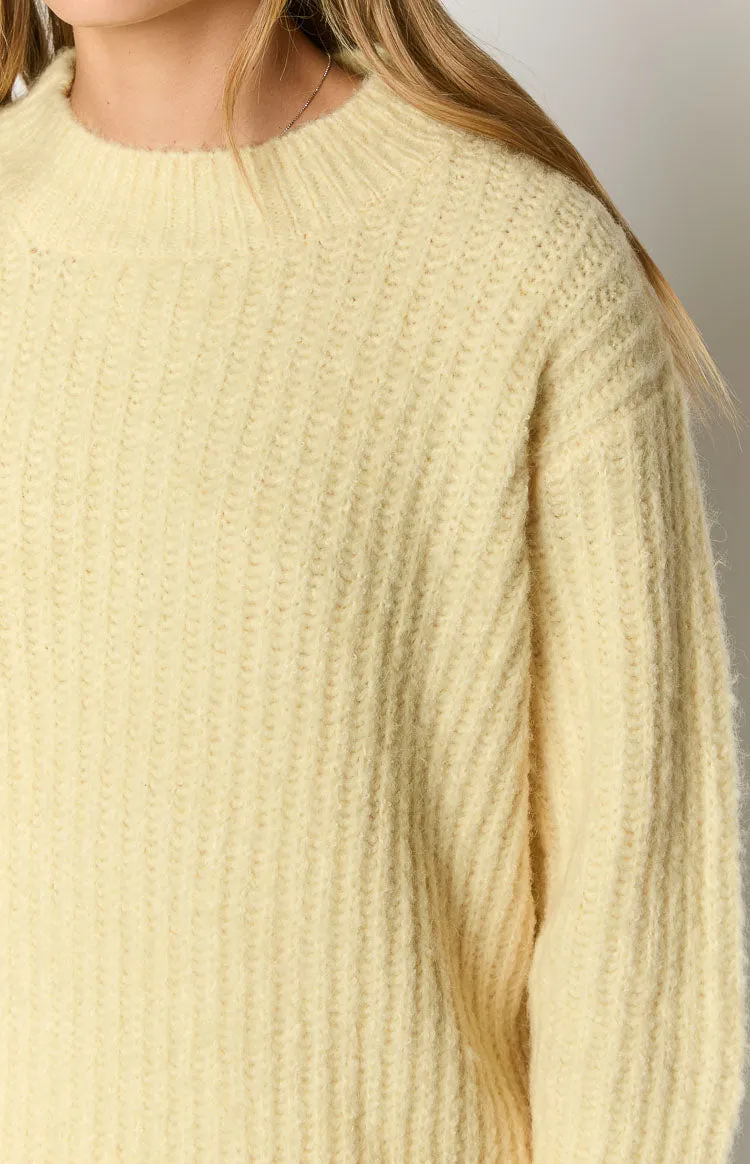 Ace Yellow Oversized Sweater