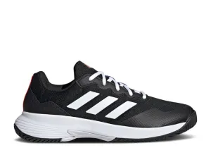 Adidas GAMECOURT 2.0 'BLACK WHITE SOLAR RED' sneakers, black