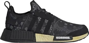 Adidas Neighborhood x NMD_R1 'Black Paisley Bandana' sneakers, black