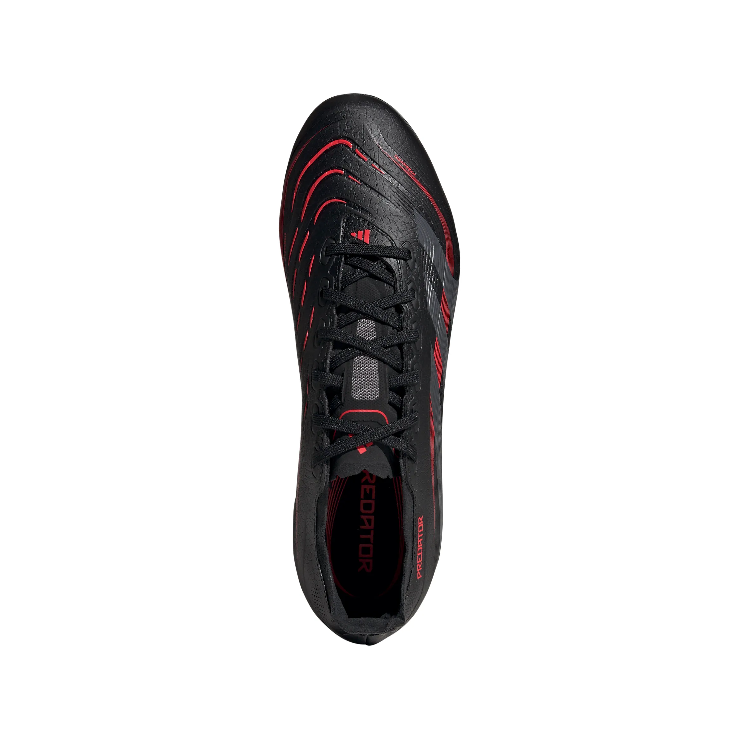 adidas Predator League FG/MG Soccer Cleat - core black/grey four/lucid red