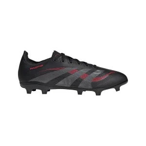 adidas Predator League FG/MG Soccer Cleat - core black/grey four/lucid red