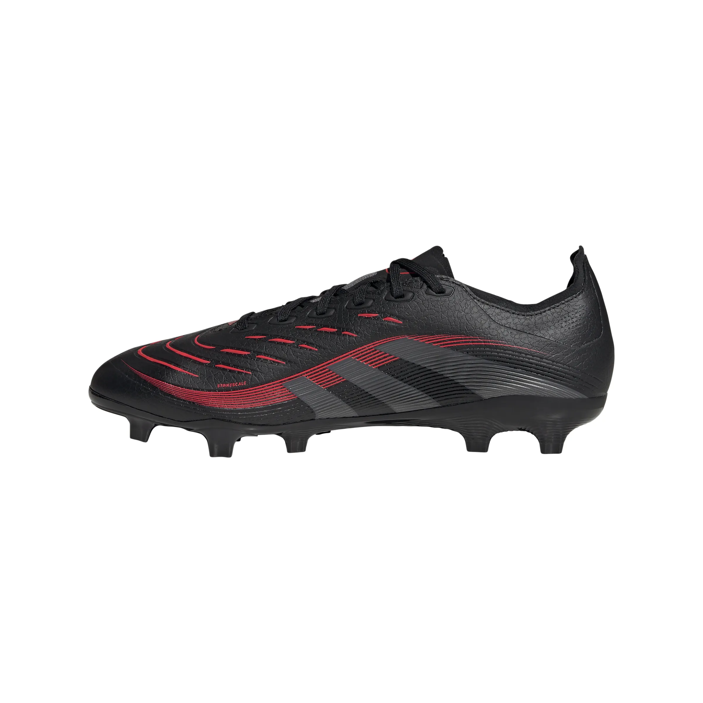 adidas Predator League FG/MG Soccer Cleat - core black/grey four/lucid red