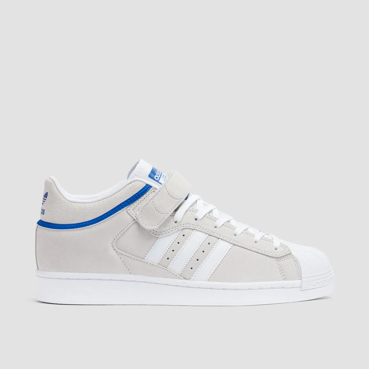 adidas Pro Shell ADV Mid Shoes - Crystal White/Ftwr White/Team Royal Blue