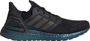 Adidas UltraBoost 20 'Black Signal Cyan' sneakers, black