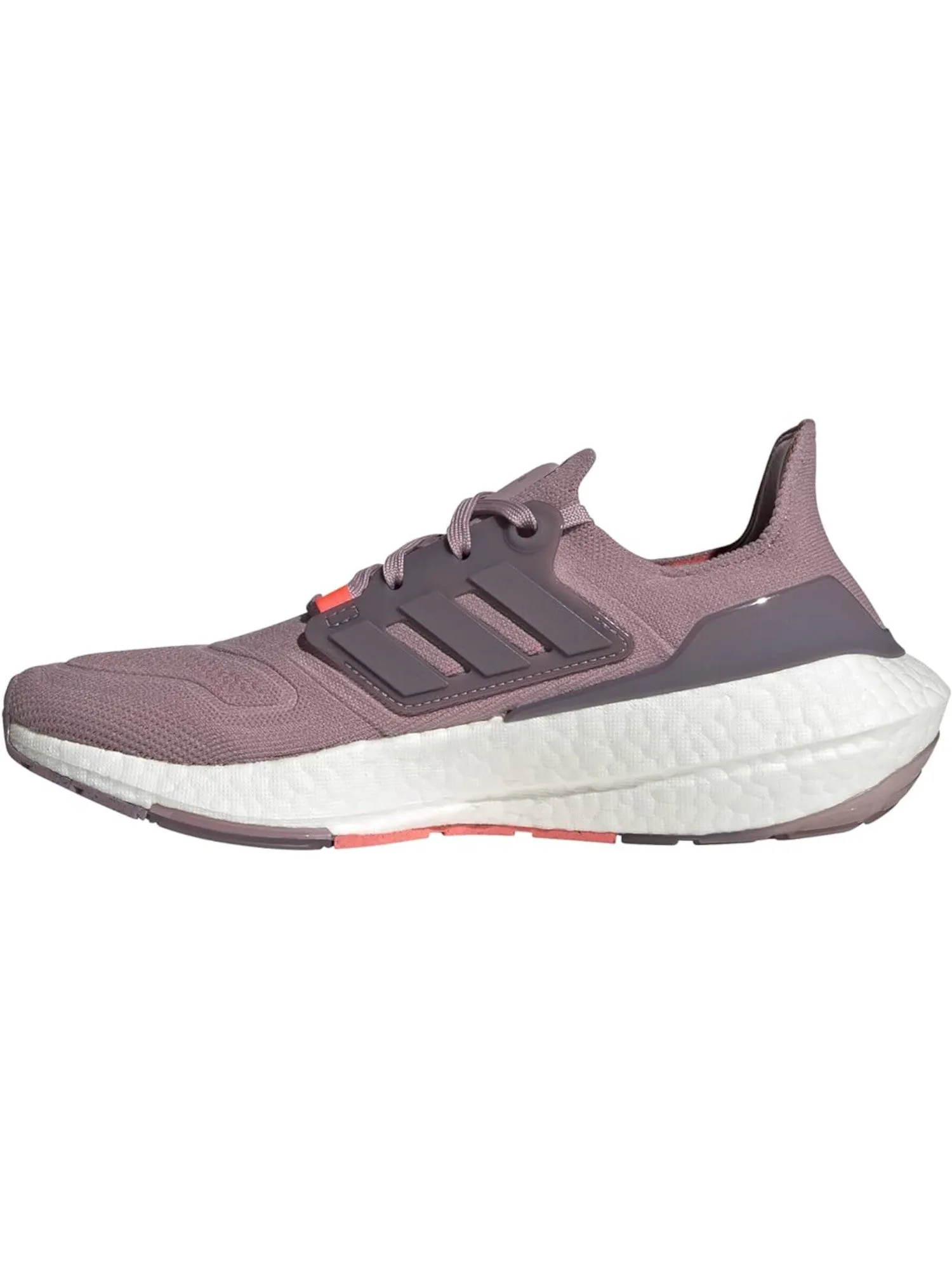 ADIDAS Womens Purple Padded Impact Absorption Stretch Removable Insole Ultraboost 22 Round Toe Wedge Lace-Up Athletic Running Shoes