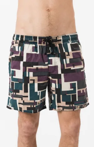 Afends Mens Baywatch - Blox - Swim Shorts