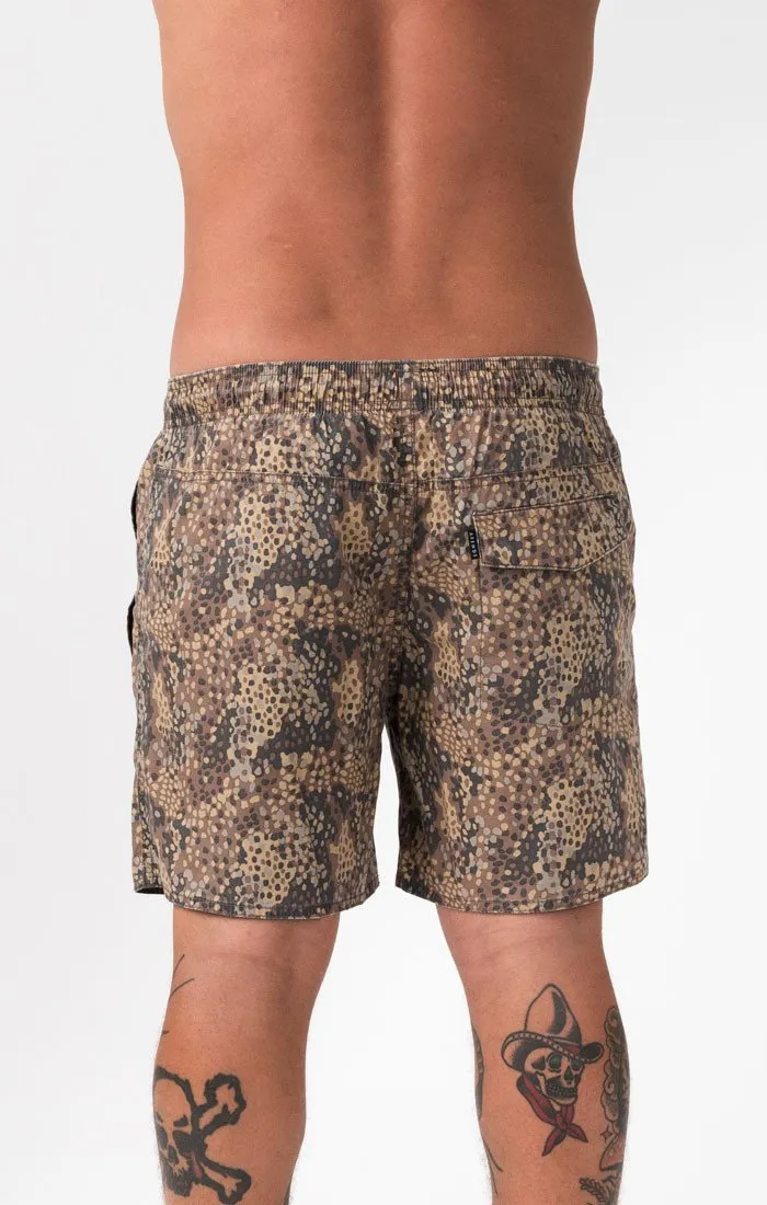 Afends Mens Baywatch - Flecktarn - Swim Shorts