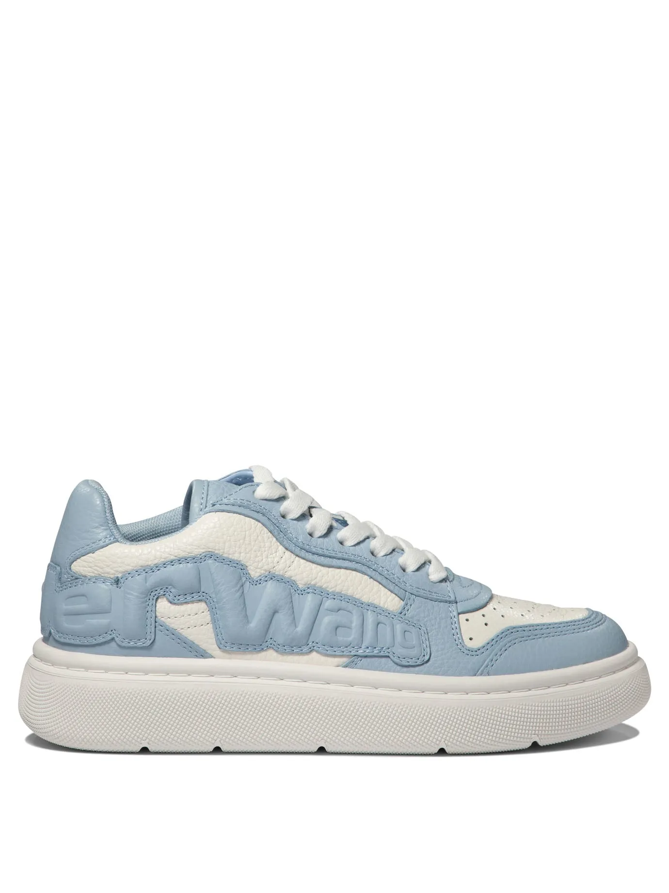 Alexander Wang Puff Pebble Leather Sneakers With Logo