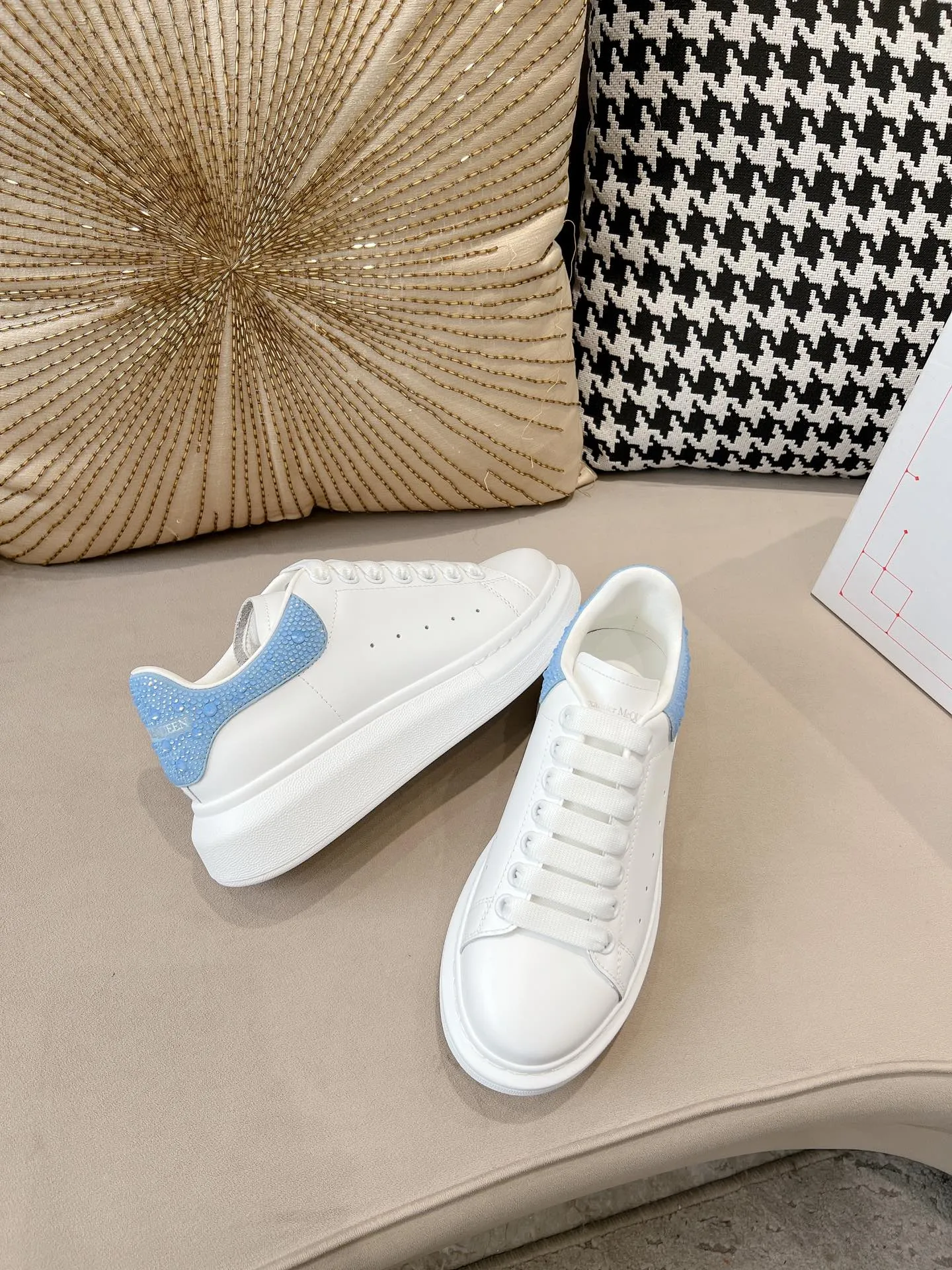 ALMC Blue and White Sneakers-007