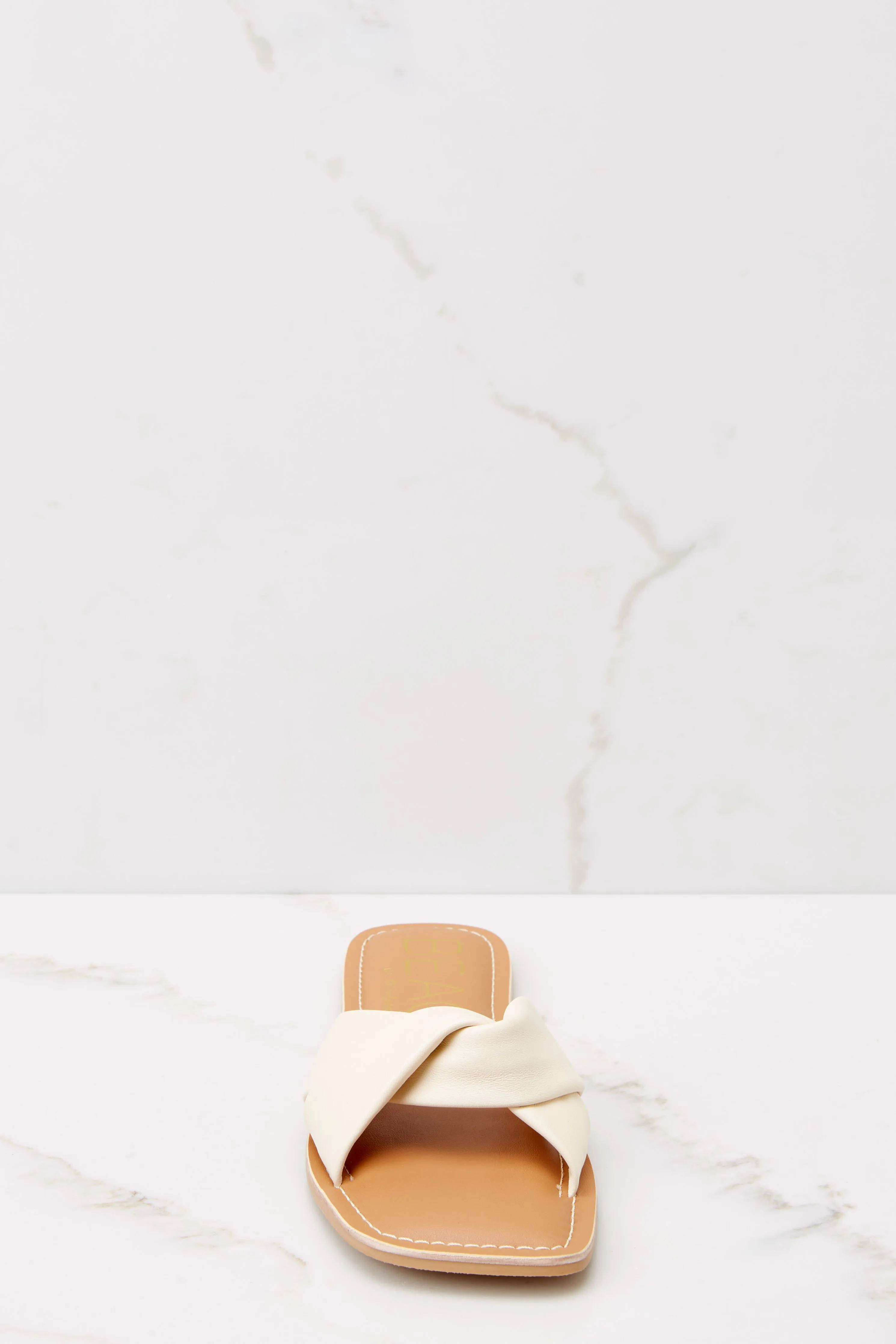 Anchor Ivory Slide Sandals