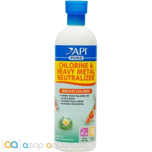 API Pond Chlorine & Heavy Metal Neutralizer 16oz.