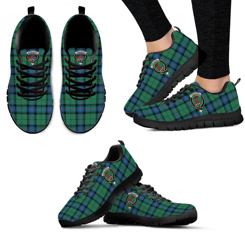 Armstrong Ancient Tartan Sneakers with Family Crest