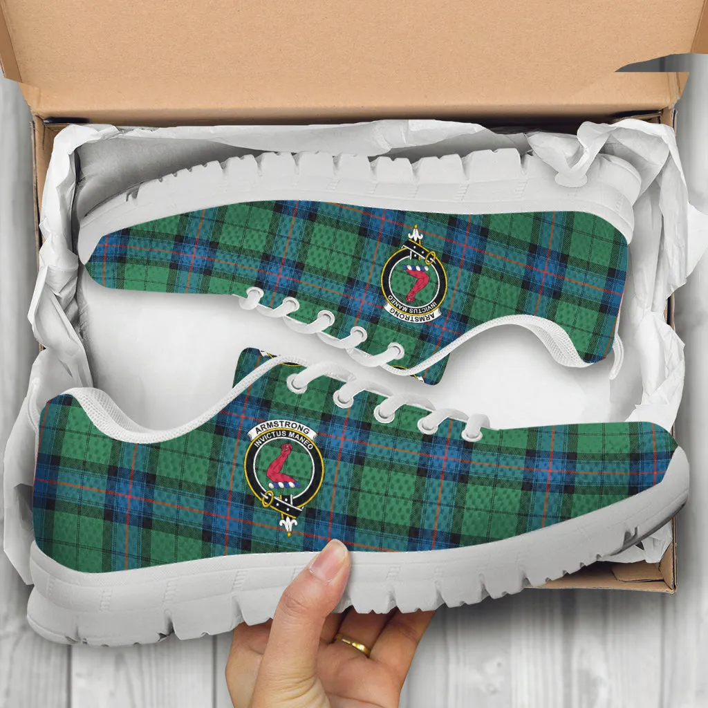 Armstrong Ancient Tartan Sneakers with Family Crest