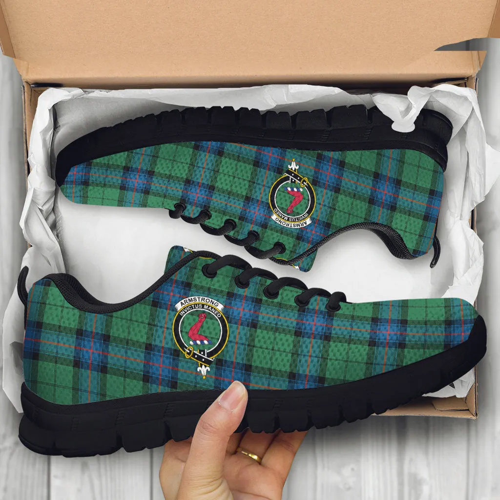 Armstrong Ancient Tartan Sneakers with Family Crest