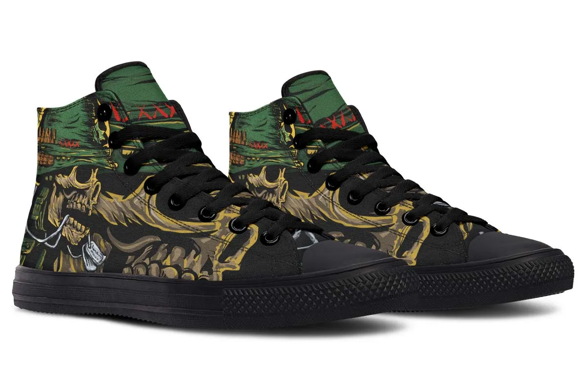 Army Skull Green