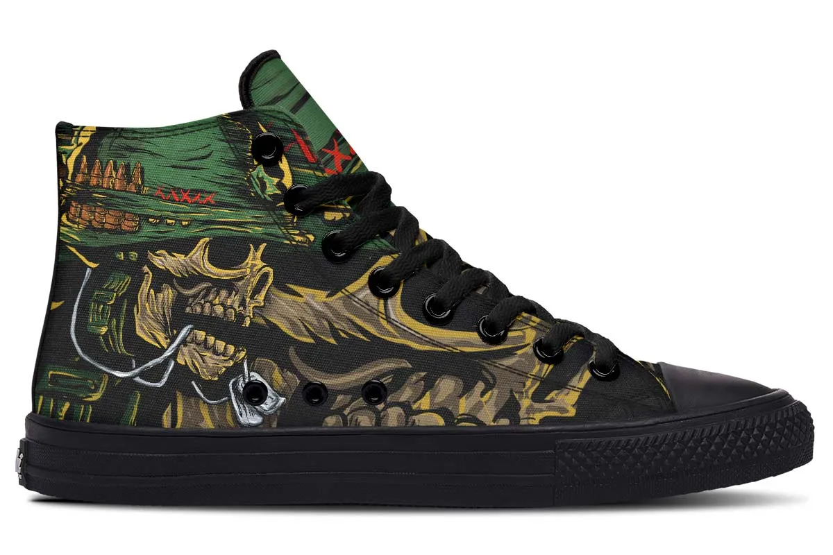 Army Skull Green