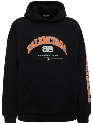 Balenciaga   Wide fit heavy sweatshirt hoodie 