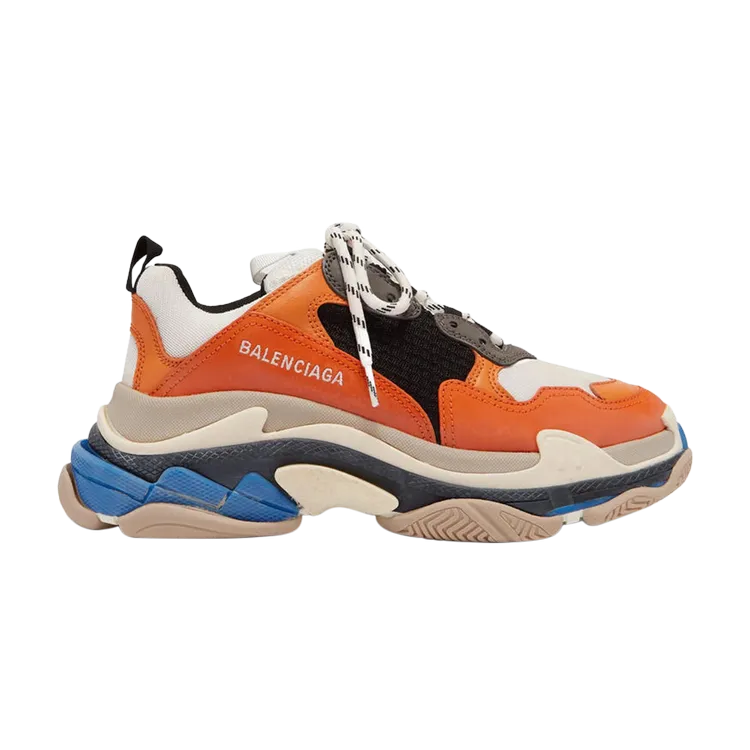 Balenciaga Wmns Triple S Trainer 'Orange' Sneakers, orange