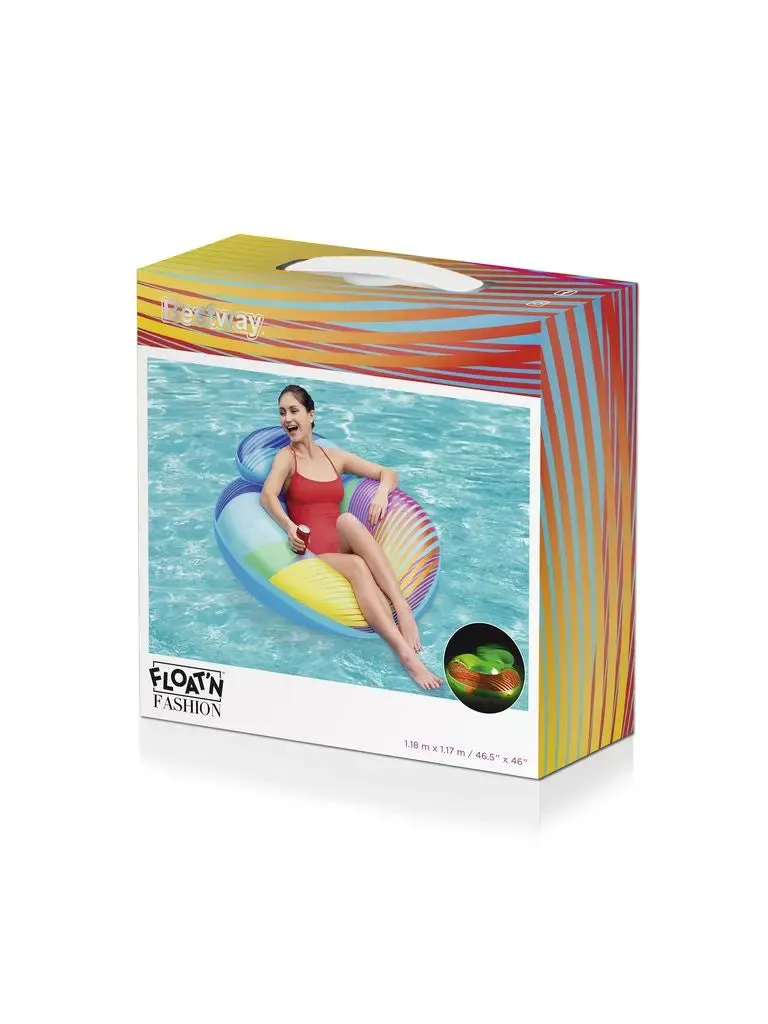 Bestway Swim Bright LED Swim Ring (46.5" x 46"/1.18m x 1.17m)