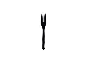 Black Heavy Duty Plastic Forks