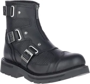 Black Leather "Stealth Carbon" Motorcycle Boots