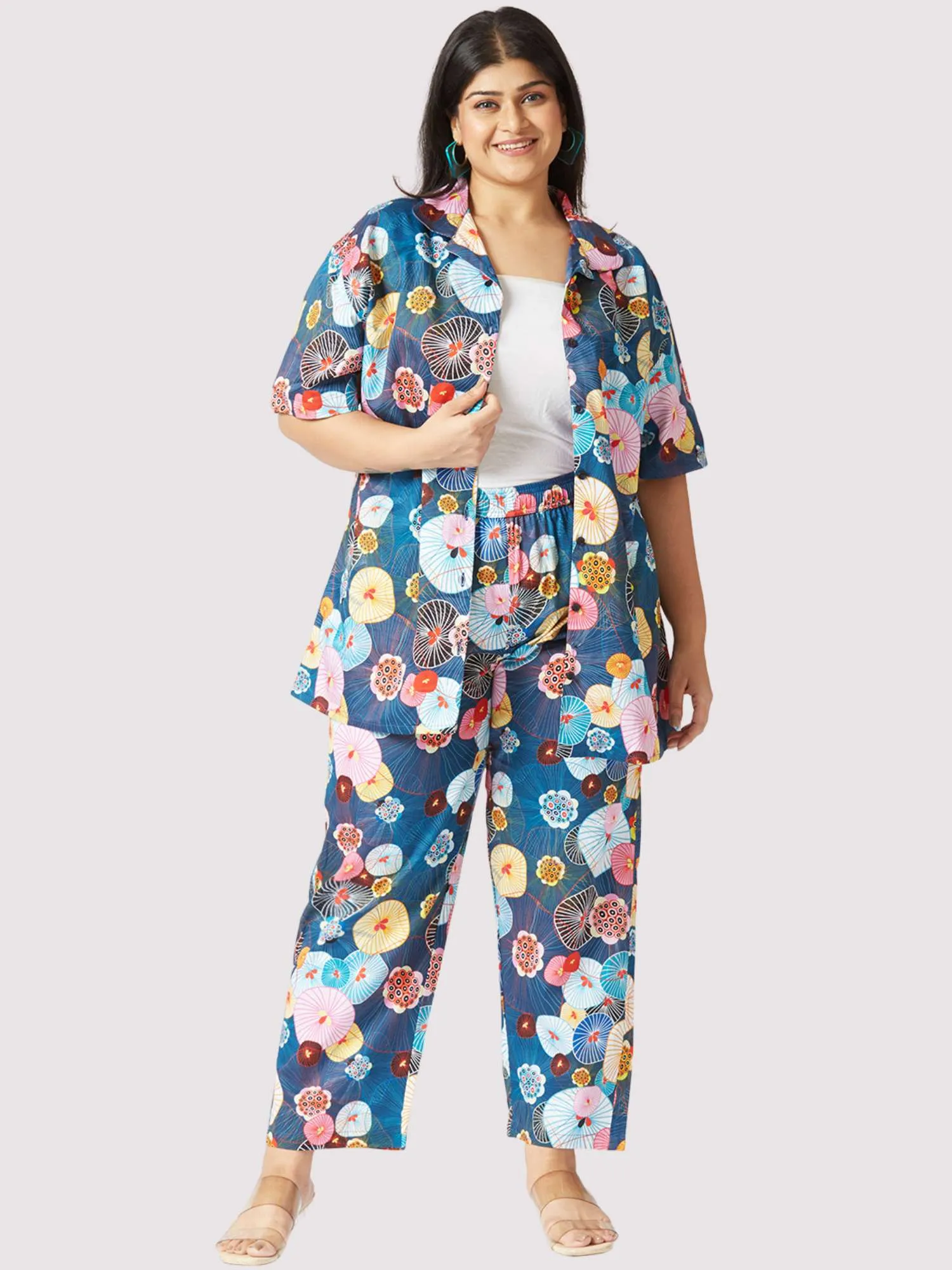 Blooming Wheels Plus Size Women's Co-ord Set