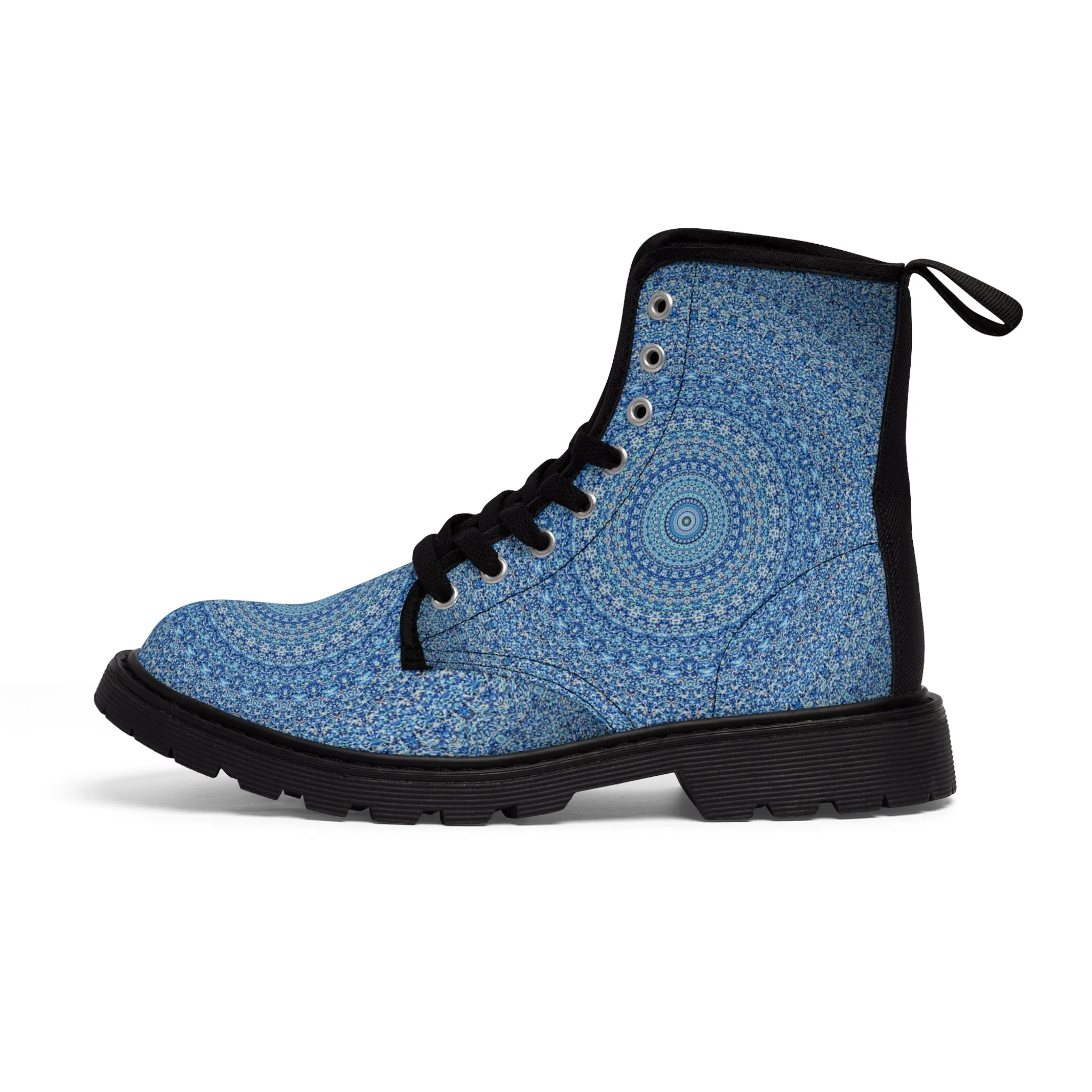 Blue Mandala - Inovax Men's Canvas Boots