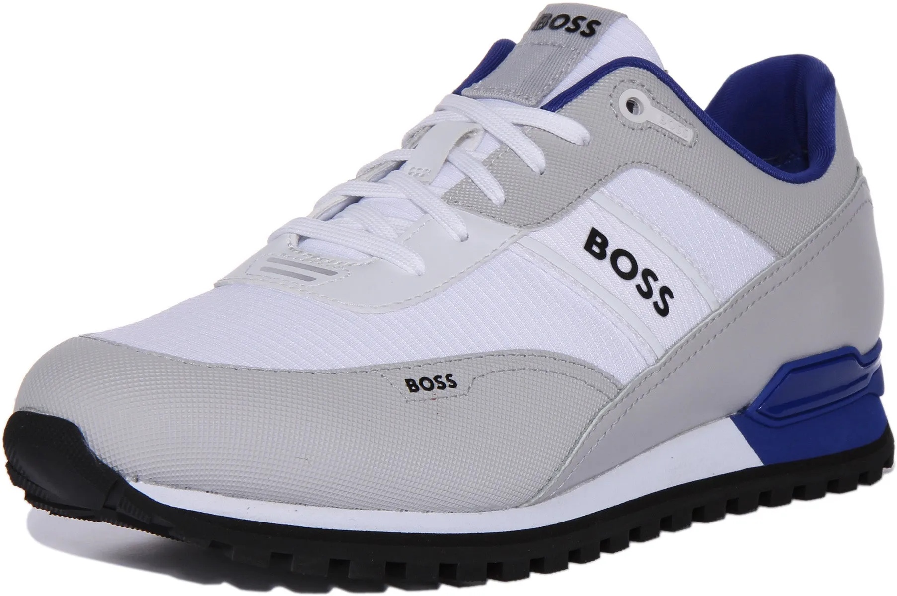 Boss Parkhour L Runner In White Grey For Men