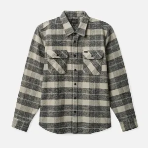 Brixton Bowery Heavy Weight Flannel - Black / Char