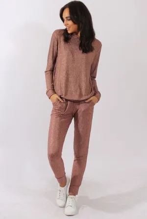 Bronze Metallic Tracksuit - Stellah