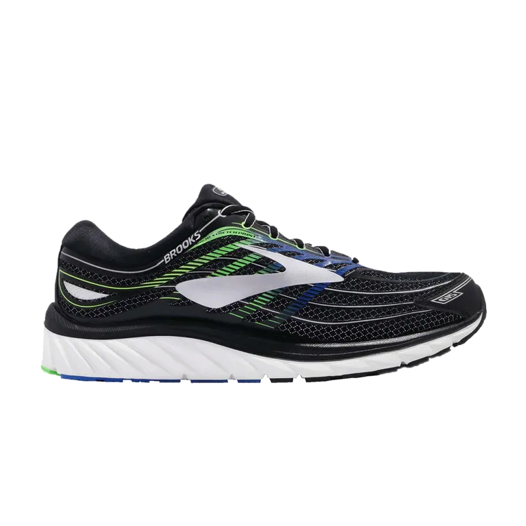 Brooks Glycerin 15 2E Wide 'Green Gecko' Sneakers, Black