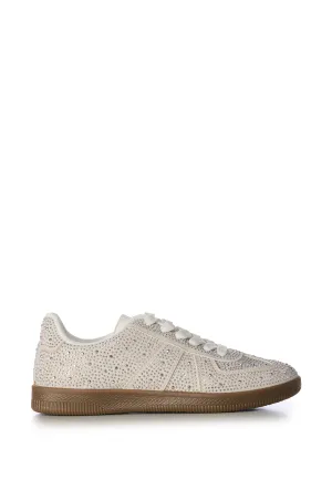 BRYAR-SILVER RHINESTONE SNEAKER