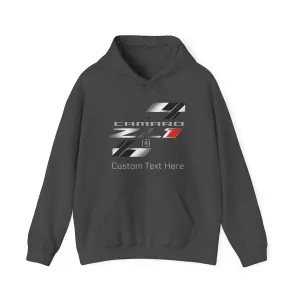 Camaro ZL1 Personalized Racing Flag Logo Fleece Hoodie