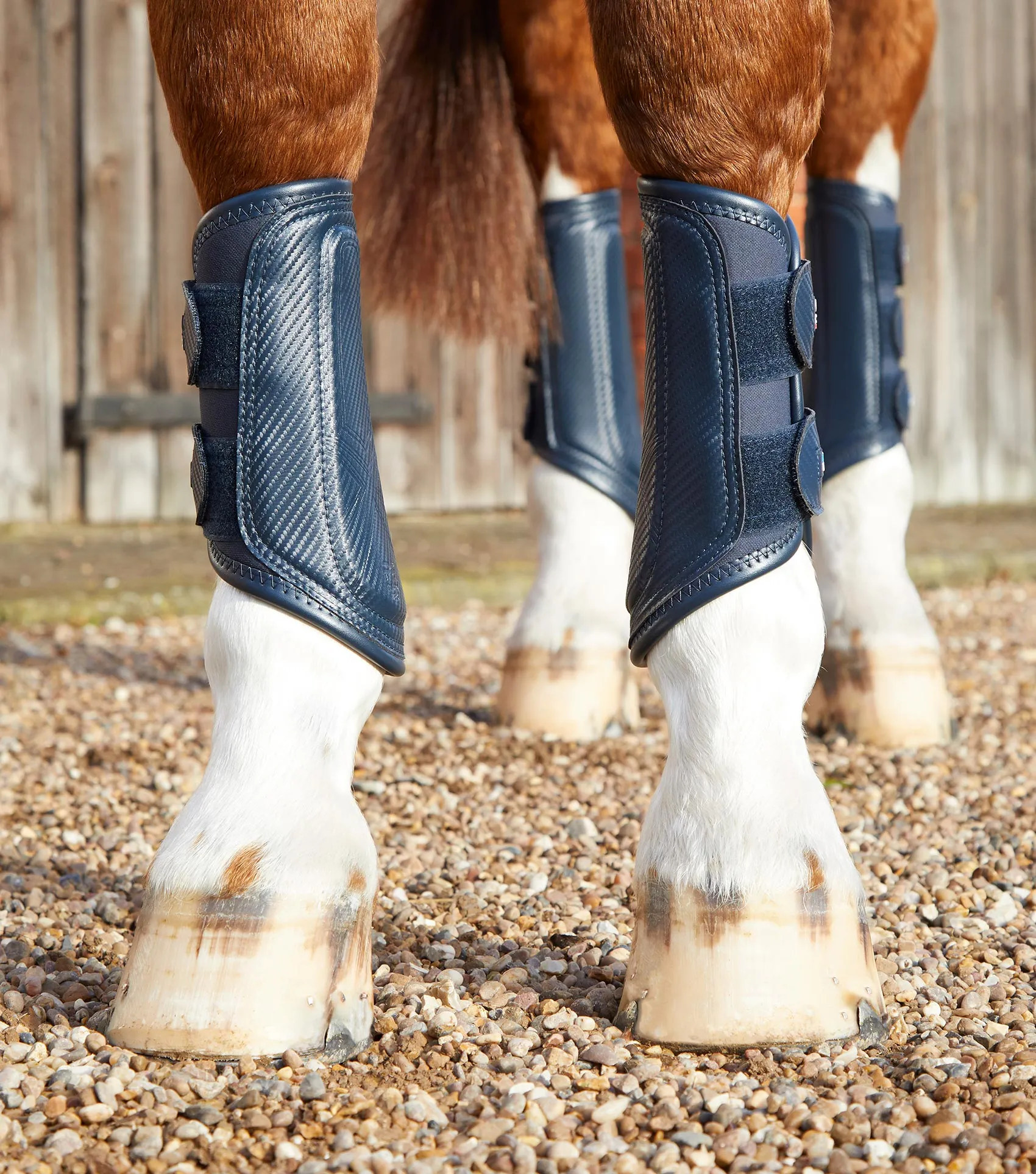 Carbon Air-Tech Double Locking Brushing Boots Navy