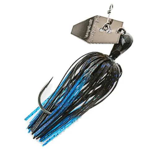 ChatterBait Elite Lures - 1-2 oz Weight, 5-0 Gamakatsu Hook, Black-Blue, Per 1