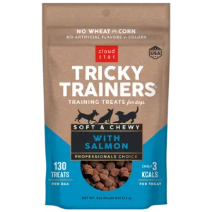 Cloud Star Tricky Trainers Chewy Dog Treats Salmon Flavor