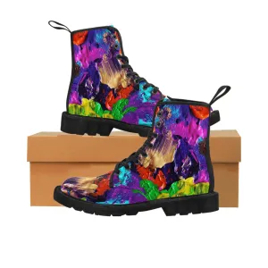 Color Paintings - Inovax Woman's Canvas Boots