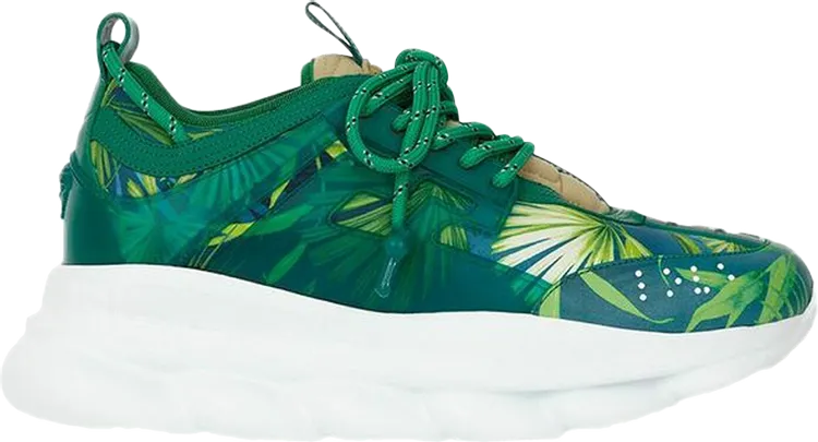 Concepts x Versace Chain Reaction Silk Chiffon Jungle Dress Print Sneakers, Green