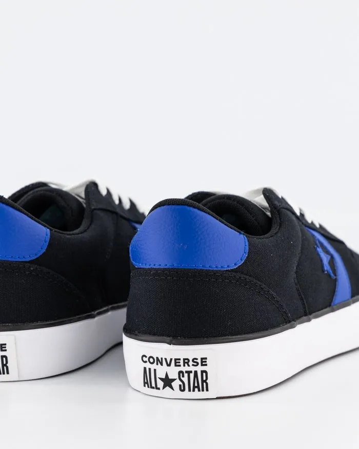 CONVERSE UNISEX BELMONT LOW BLACK/WHITE/BLUE SNEAKER SHOE