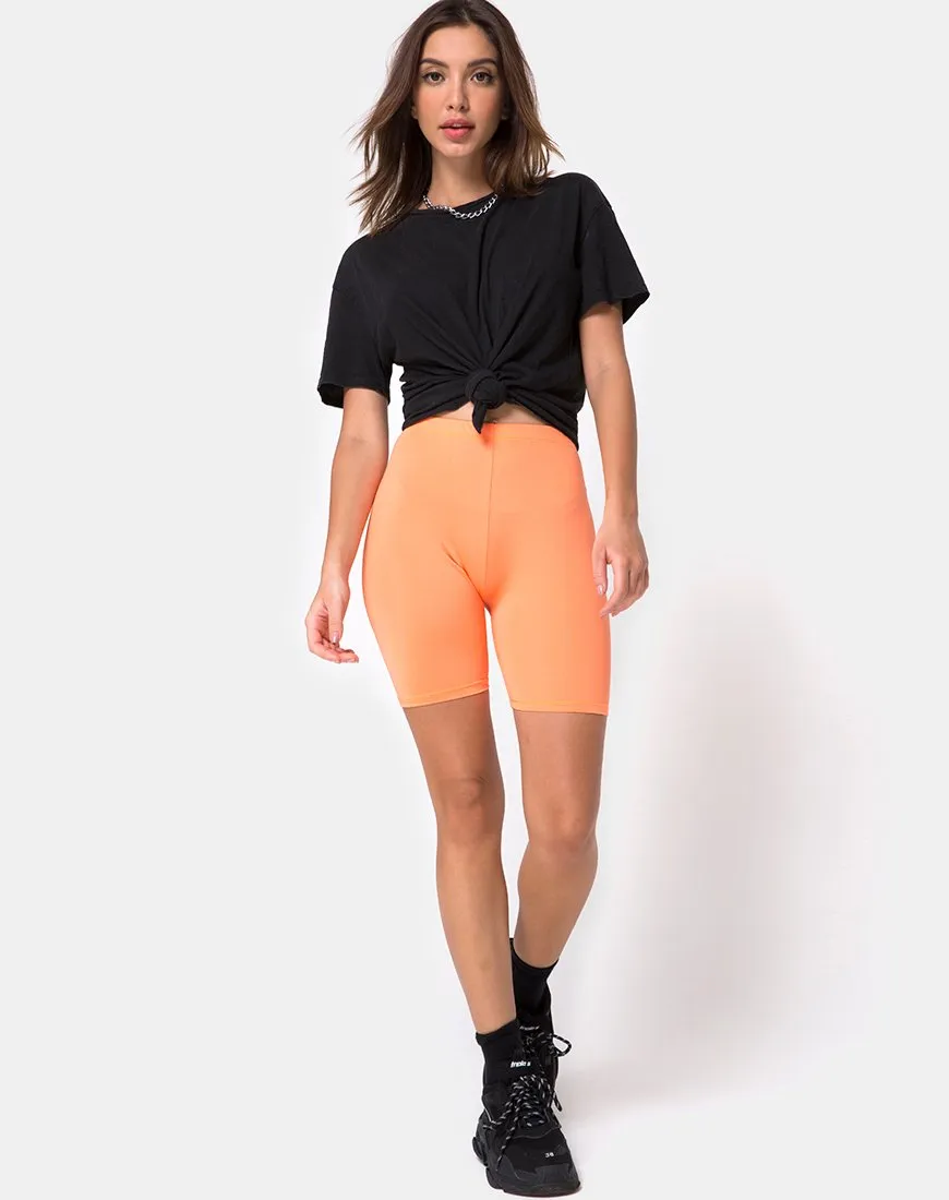 Cycle Short in Fluro Orange