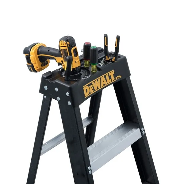 DeWALT by Louisville DXL3110 Series DXL3110-06 Step Ladder, 6 ft H, Type I Duty Rating, Fiberglass, 250 lb