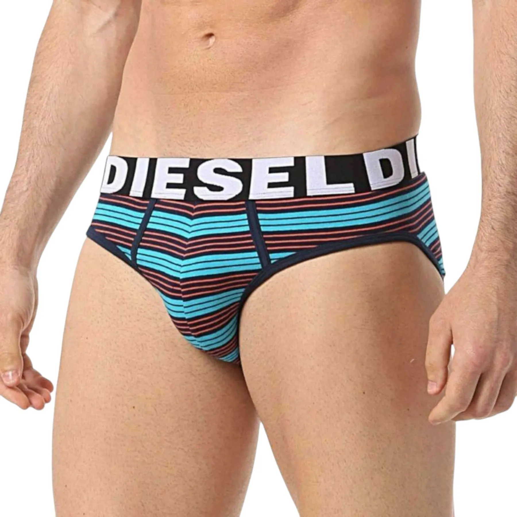 DIESEL UMBER ANDER Mens Bikini Briefs Swim Boxer Trunks Cotton 3x Pack Underwear